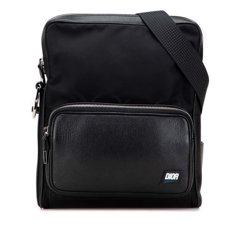 Dior Canvas and Leather Homme Crossbody Black Canvas Good condition - Front View