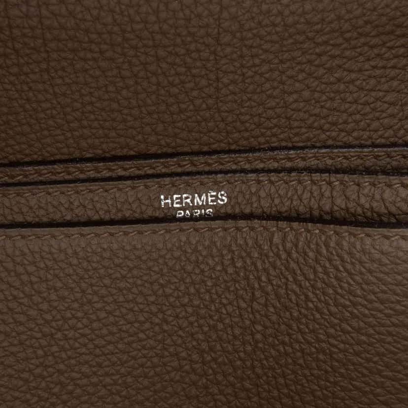 Hermès Togo Sac a Depeches 41 Brown Leather Fair condition - Box View