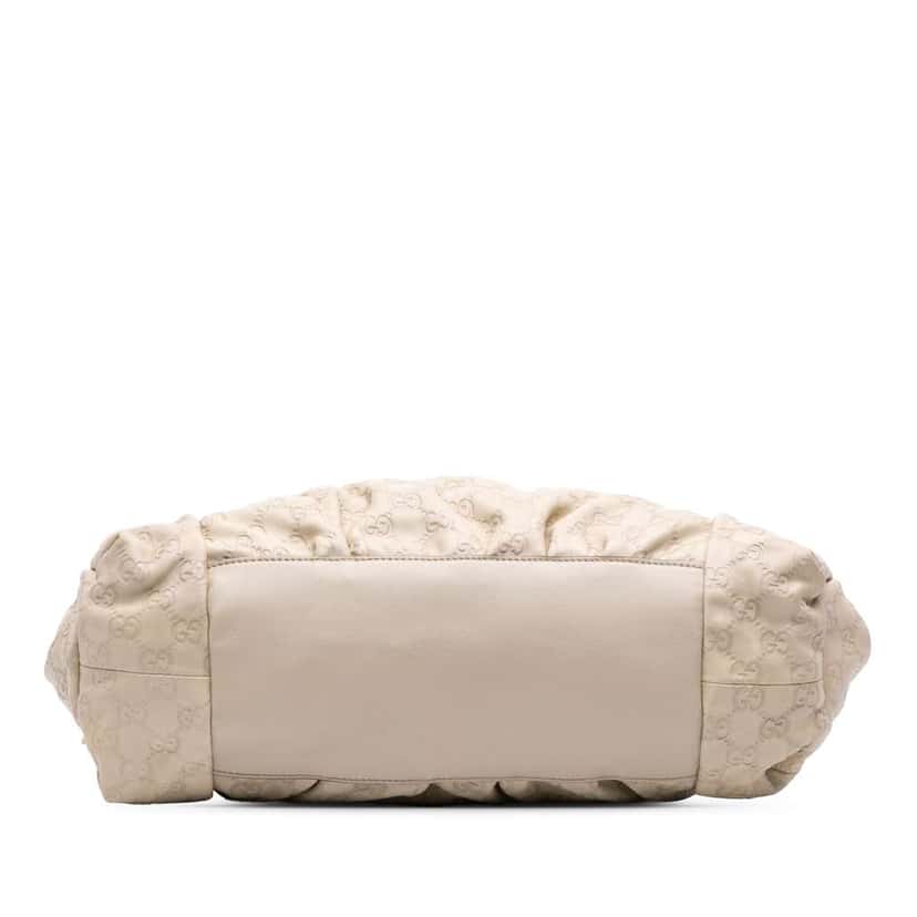 Gucci Guccissima Hysteria Handbag White Leather Good condition - Inside View