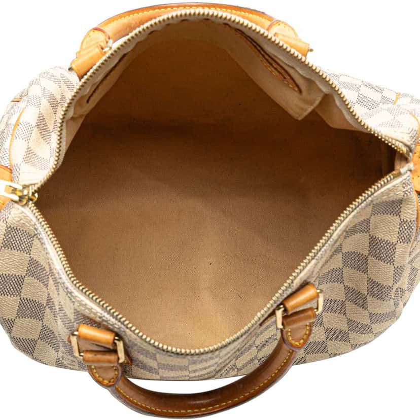 Louis Vuitton Damier Azur Speedy 30 White Canvas Good condition - Model View