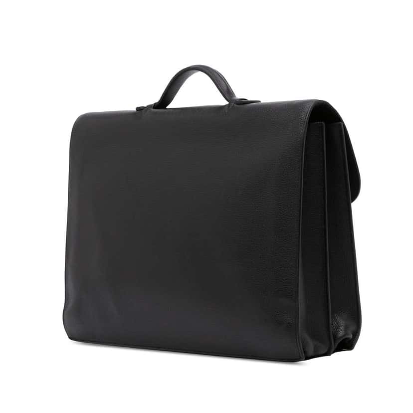 Hermès Togo Sac A Depeches 38 Black Leather Good condition - Back View