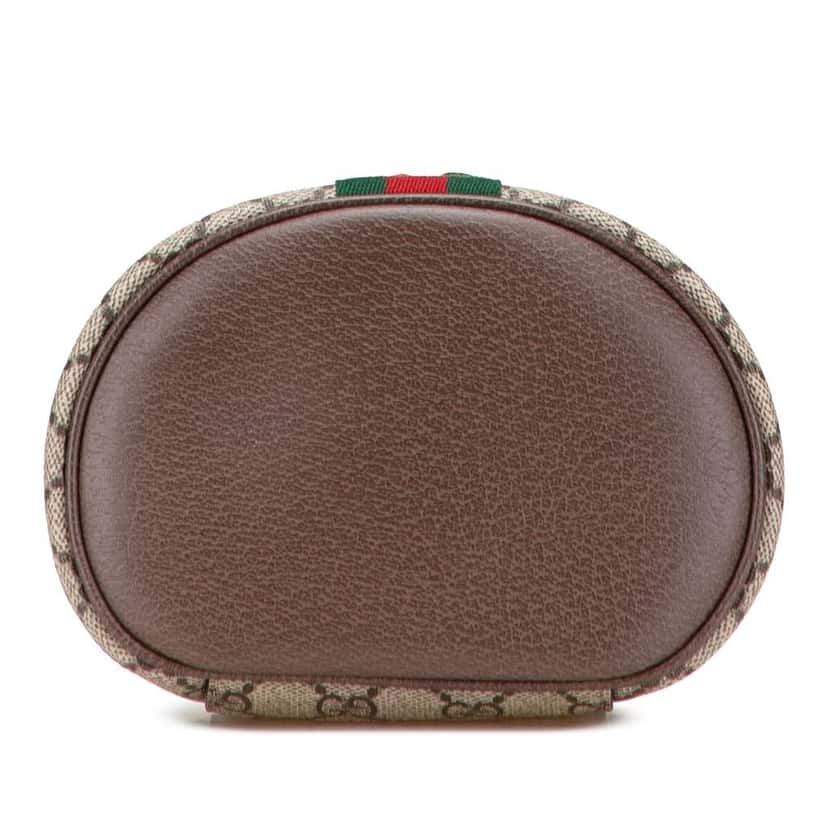 Gucci GG Supreme Web Ophidia Vanity Bag Brown Canvas Good condition - Inside View