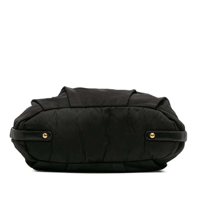 Prada Tessuto Canapa Logo Satchel Black Good condition - Inside View