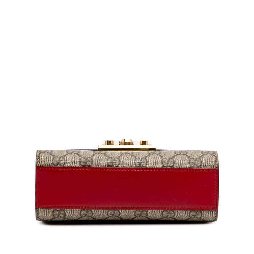 Gucci Small GG Supreme Padlock Crossbody Brown Canvas Good condition - Inside View