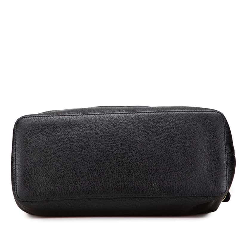 Gucci Large Pebbled Calfskin Soho Convertible Hobo Black Leather Good condition - Inside View