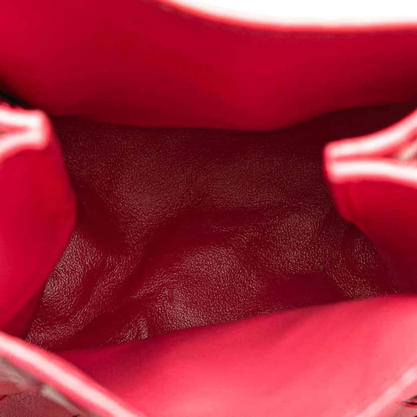 Bottega Veneta Mini Nappa Intrecciato The Knot Crossbody Pink Leather Good condition - Model View