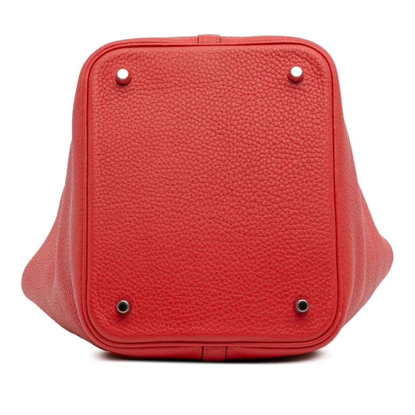 Hermès Clemence Picotin Lock 22 Red Leather Good condition - Inside View