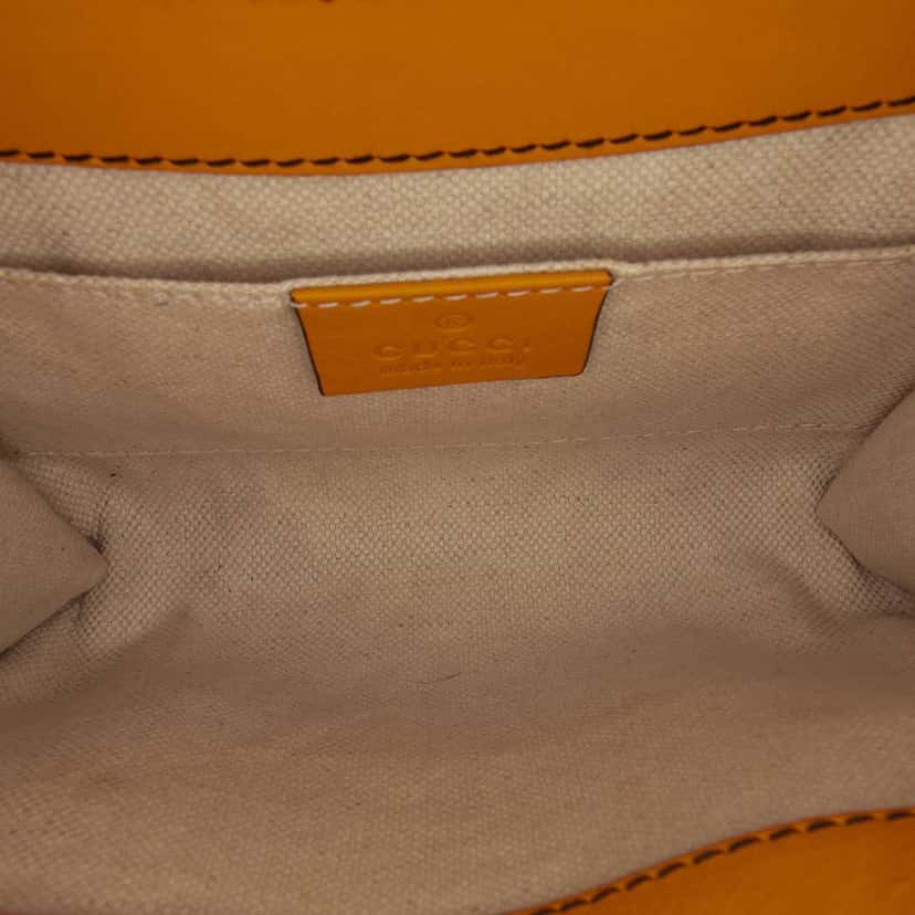 Gucci Mini Guccissima Emily Crossbody Orange Leather Good condition - Model View
