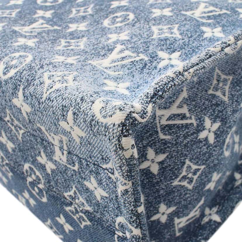 Louis Vuitton Monogram Denim Onthego MM Blue Denim Good condition - Box View