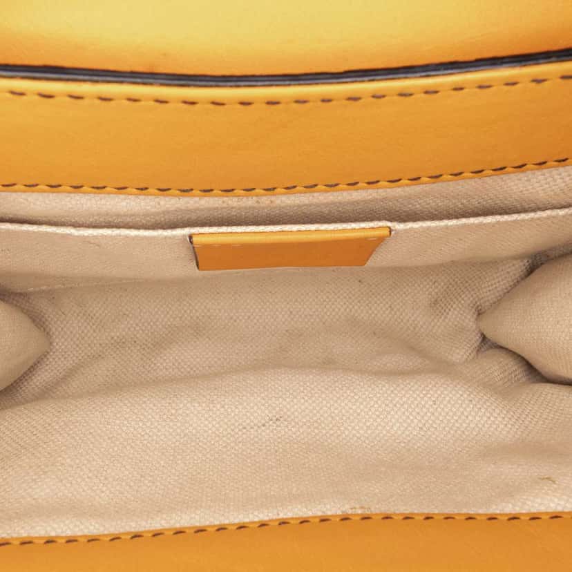 Gucci Mini Guccissima Emily Crossbody Orange Leather Good condition - Model View