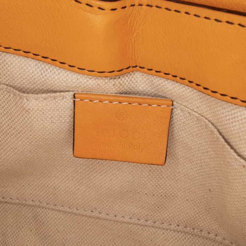 Gucci Mini Guccissima Emily Crossbody Orange Leather Good condition - Box View