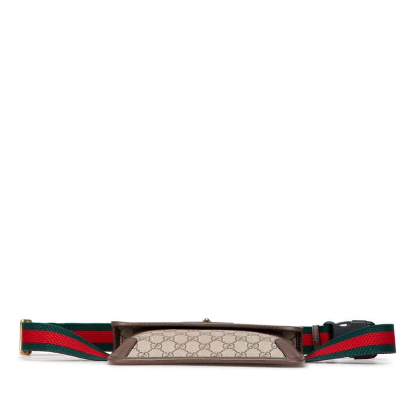 Gucci GG Supreme Web Neo Vintage Belt Bag Brown Canvas Good condition - Inside View