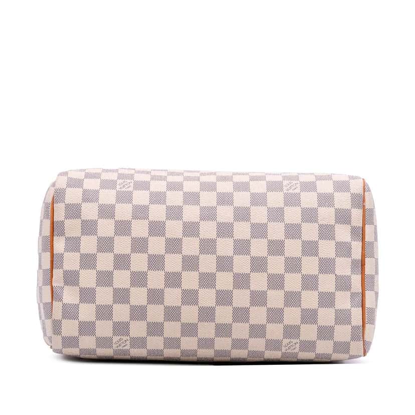 Louis Vuitton Damier Azur Speedy 30 White Canvas Good condition - Inside View