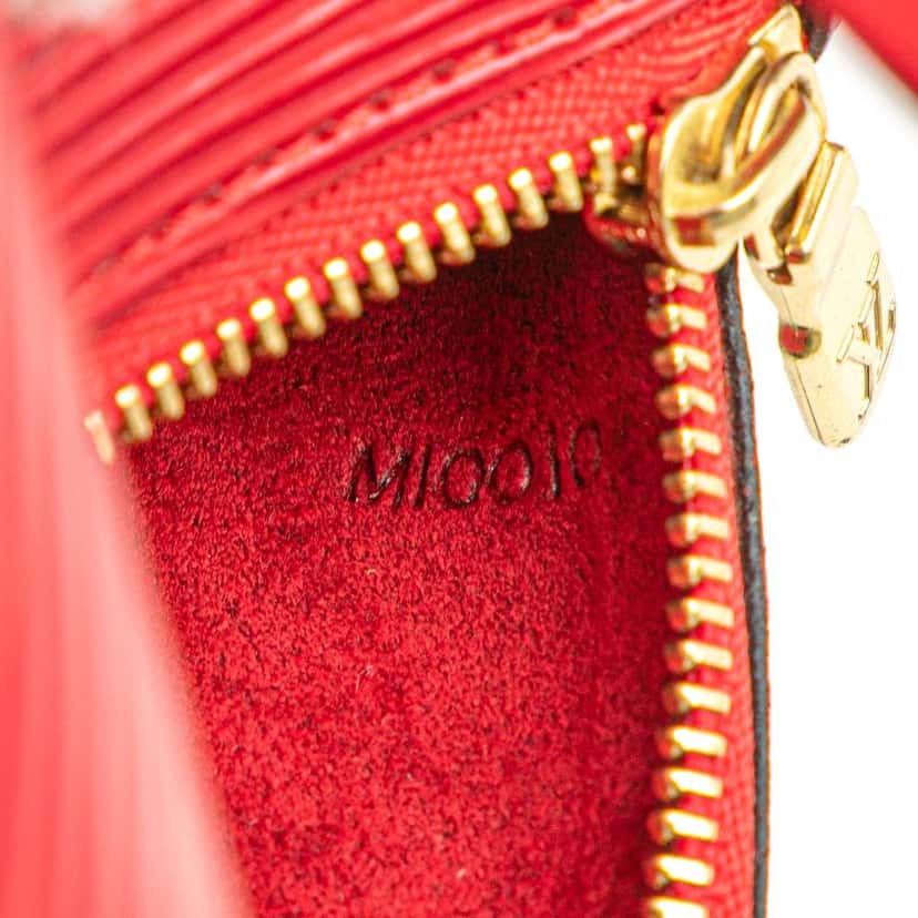 Louis Vuitton Epi Pochette Papillon Red Leather Good condition - Box View