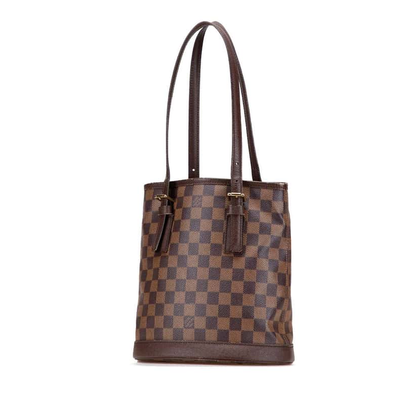 Louis Vuitton Damier Ebene Marais Brown Canvas Fair condition - Back View