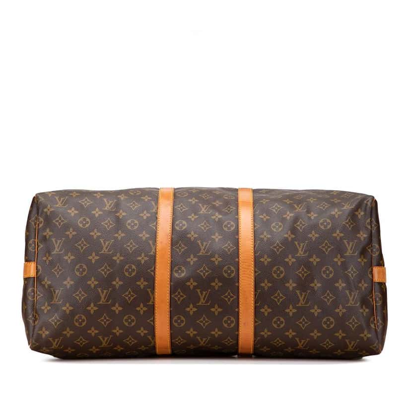Louis Vuitton Monogram Keepall Bandouliere 55 Brown Canvas Fair condition - Inside View