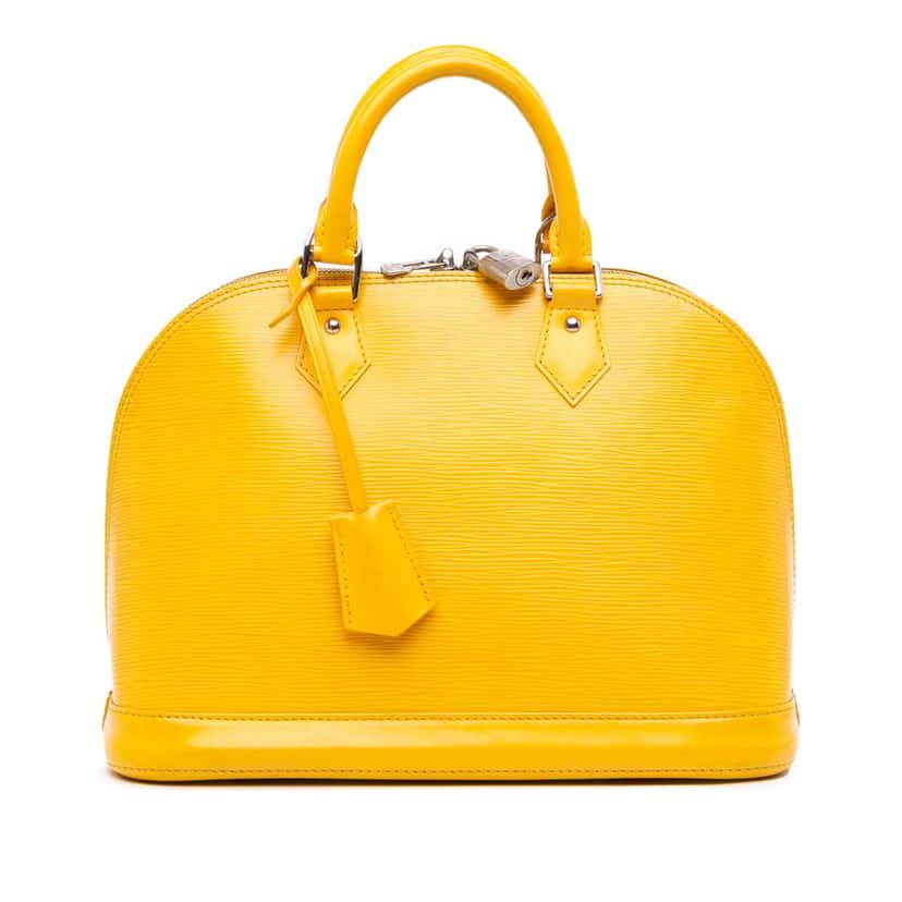 Louis Vuitton Epi Alma PM Yellow Leather Good condition - Front View