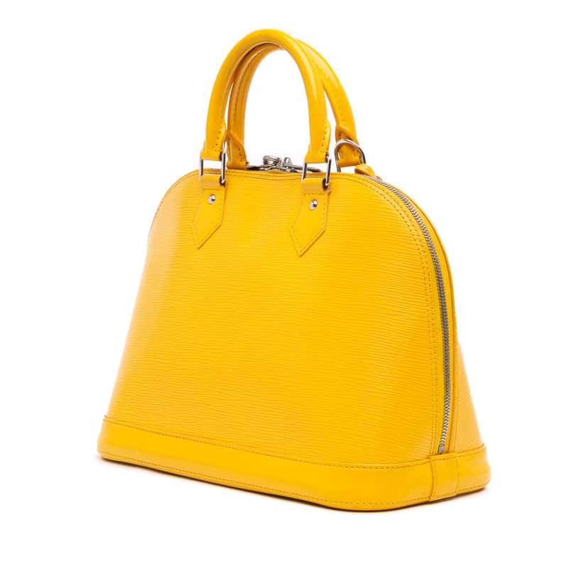 Louis Vuitton Epi Alma PM Yellow Leather Good condition - Back View