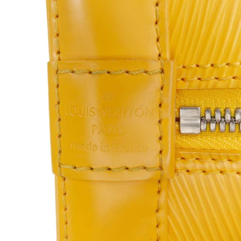 Louis Vuitton Epi Alma PM Yellow Leather Good condition - Box View