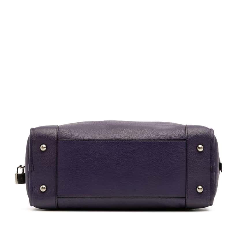 Loewe Goatskin Amazona 36 Purple Leather Good condition - Inside View