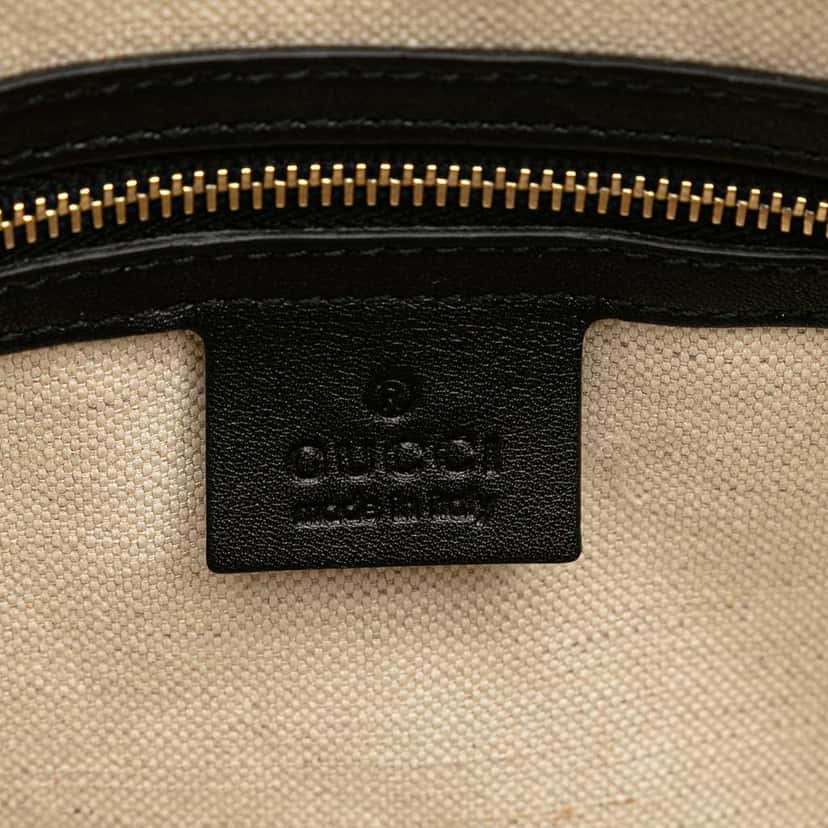 Gucci Small Microguccissima Patent Nice Satchel Black Leather Good condition - Box View