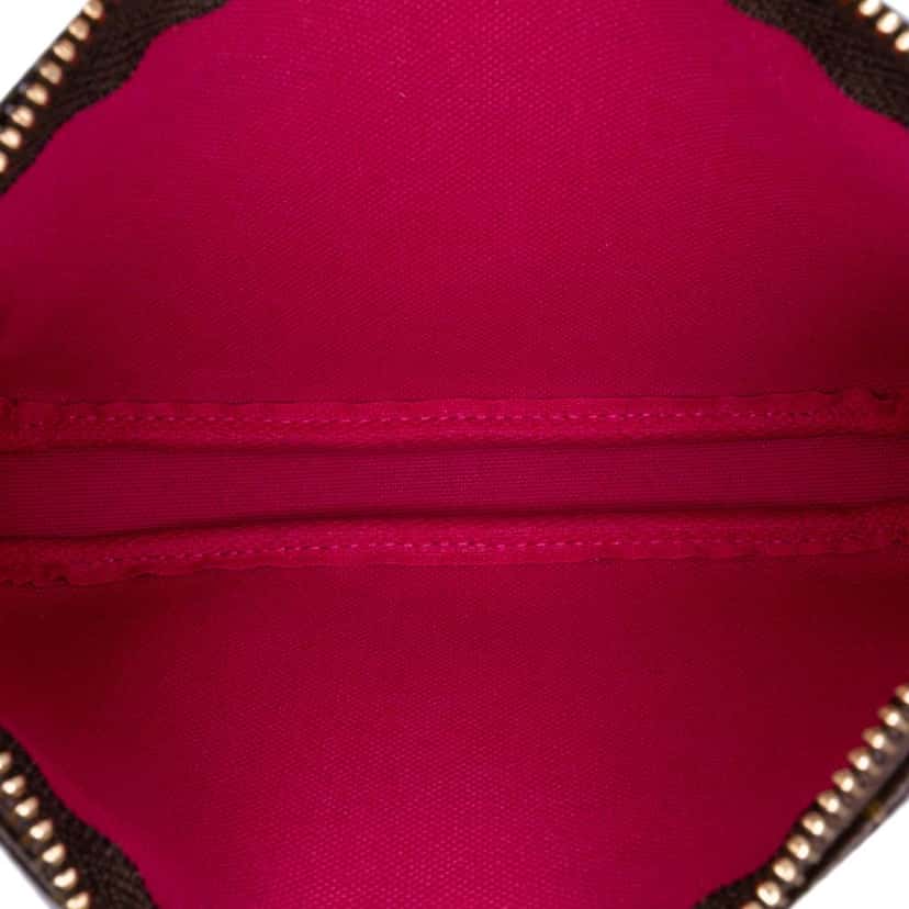 Louis Vuitton Monogram Vivienne Christmas Roller Coaster Mini Pochette Accessoires Brown Canvas Good condition - Model View