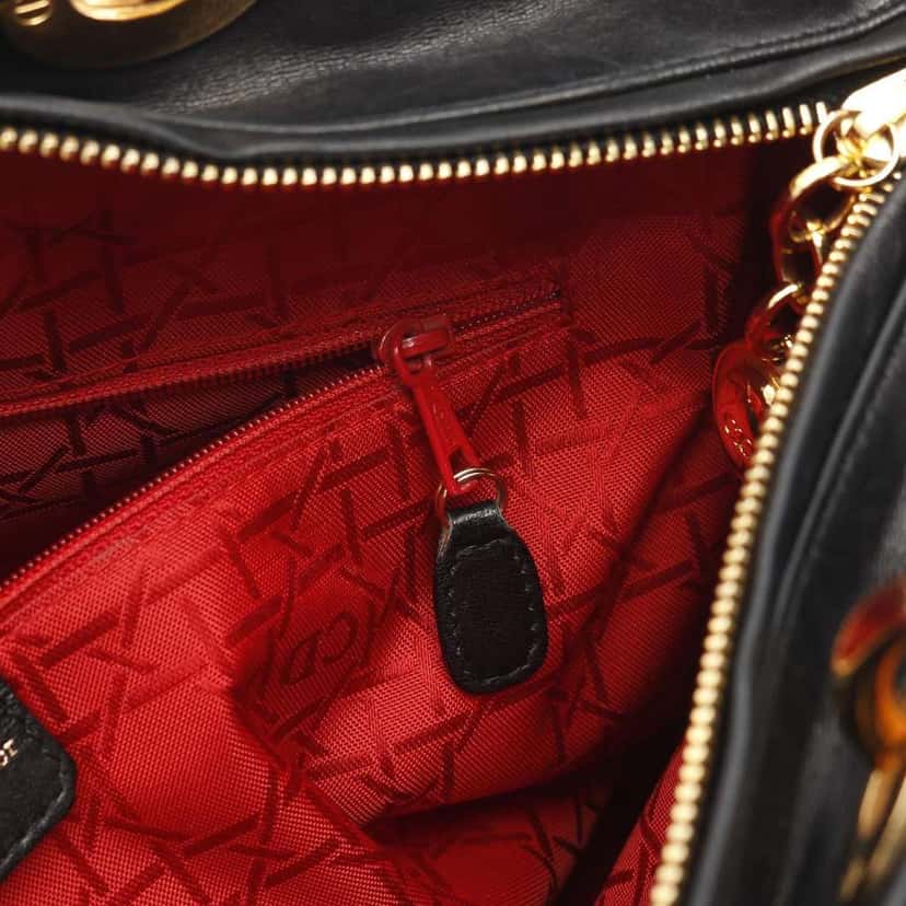 Dior Large Lambskin Cannage Lady Dior Black Leather Good condition - Box View
