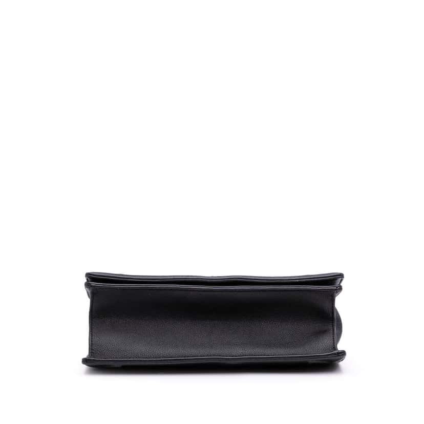Dior Medium Grained Calfskin Diorama Flap Black Leather Good condition - Inside View