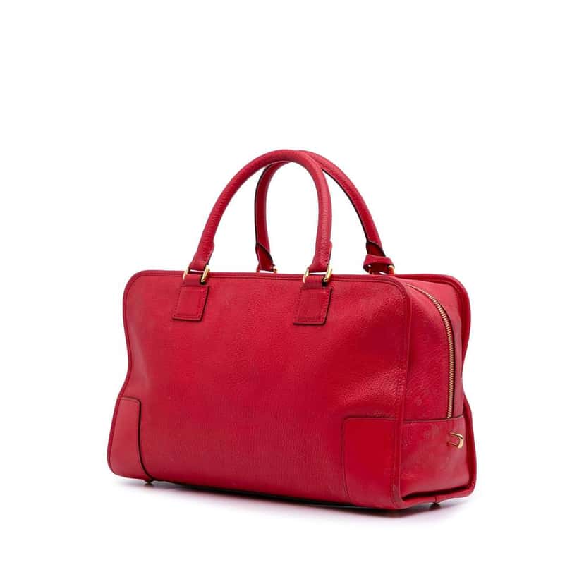 Loewe Leather Amazona 36 Red Leather Good condition - Back View