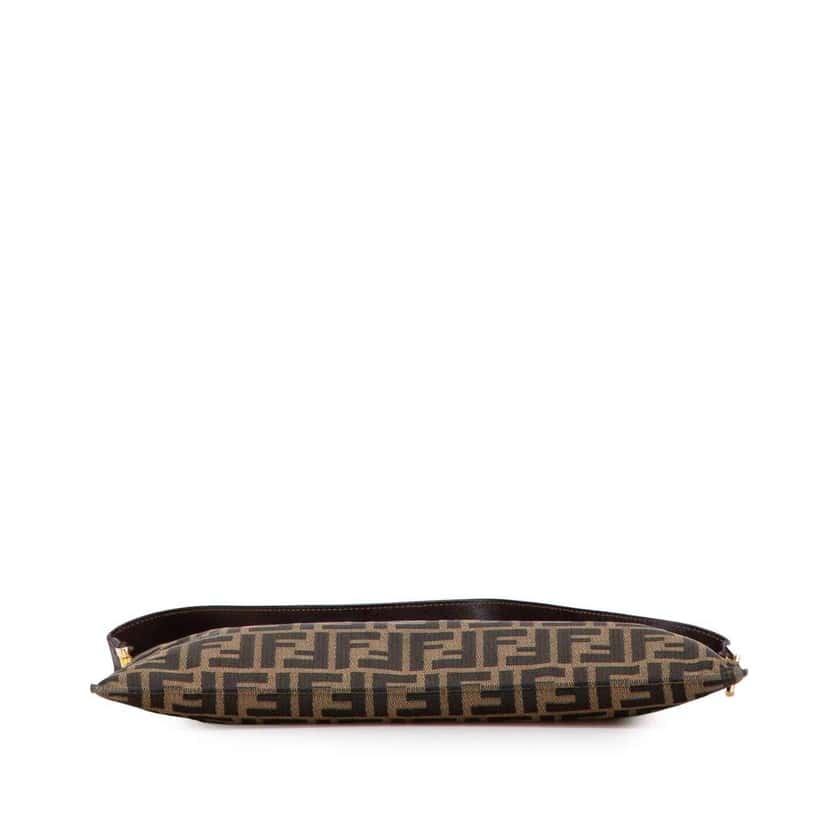 Fendi Zucca Canvas Shoulder Bag Brown Canvas Good condition - Inside View