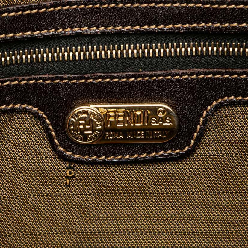 Fendi Zucca Canvas Shoulder Bag Brown Canvas Good condition - Box View