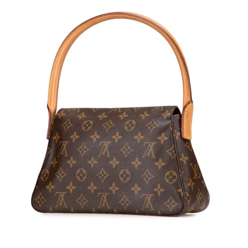 Louis Vuitton Monogram Mini Looping Brown Canvas Good condition - Back View