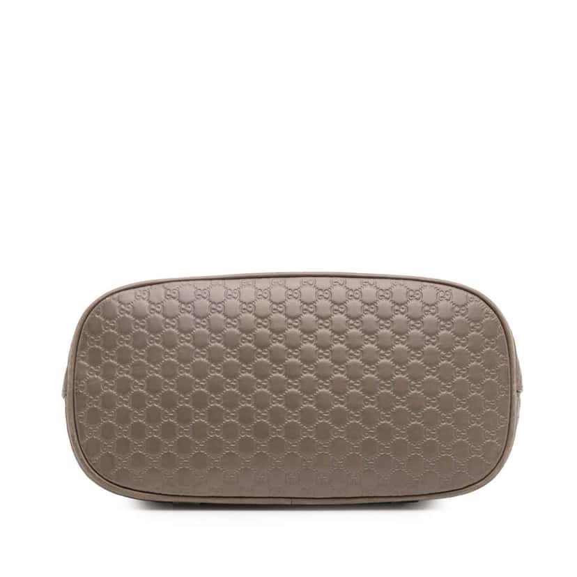 Gucci Mini Microguccissima Dome Satchel Grey Leather Good condition - Inside View