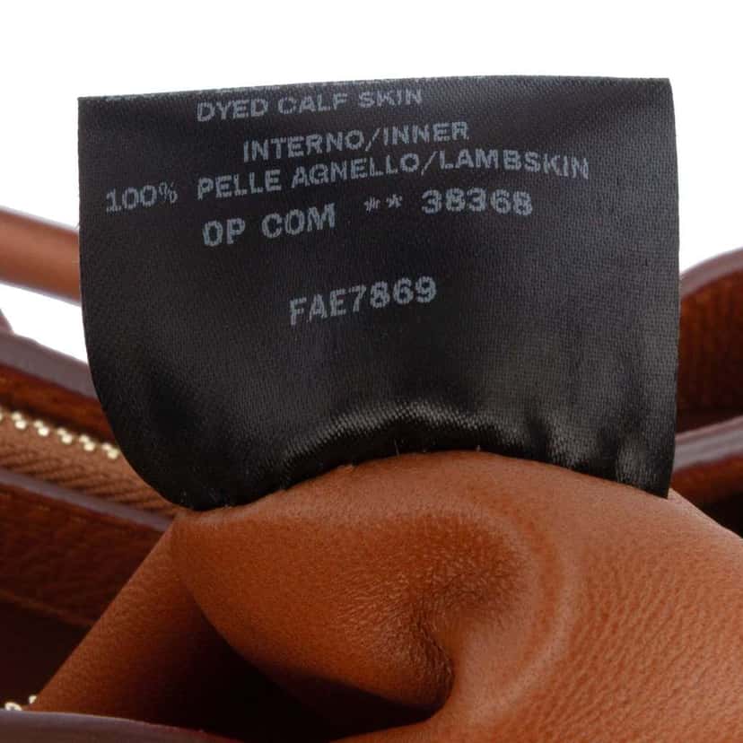 Loro Piana Grained Calfskin Bellevue Odessa Tote Brown Leather Good condition - Box View