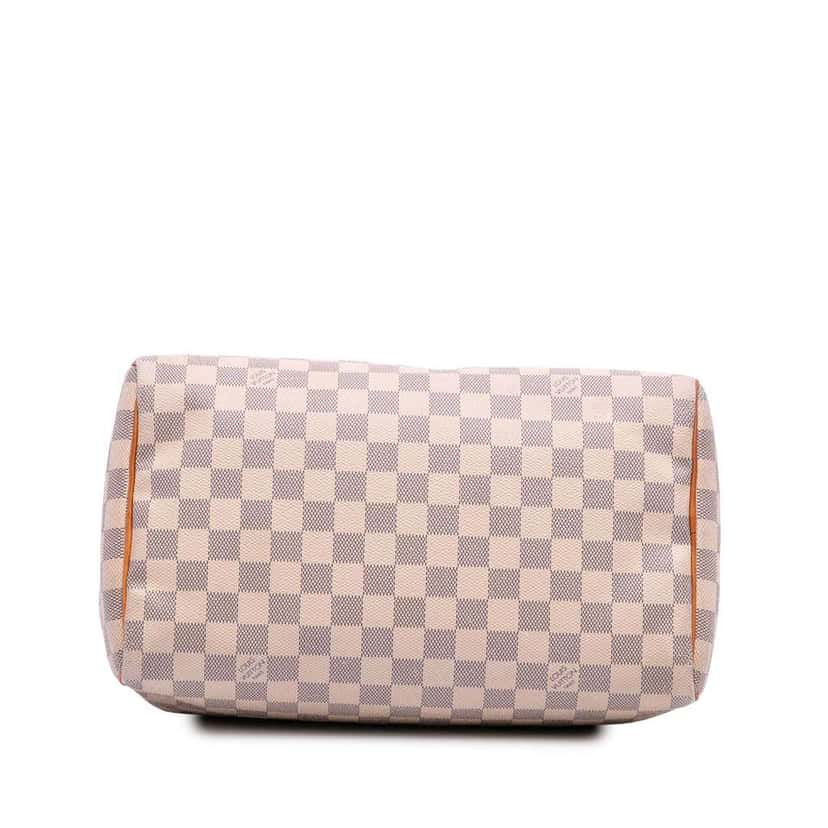 Louis Vuitton Damier Azur Speedy 30 White Canvas Good condition - Inside View