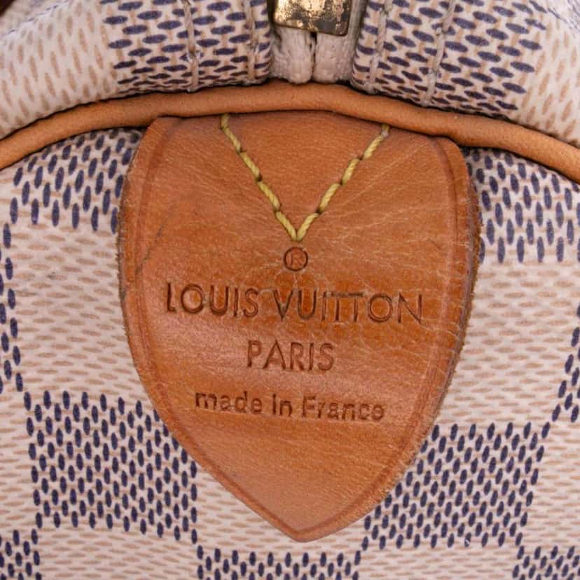 Louis Vuitton Damier Azur Speedy 30 White Canvas Good condition - Box View