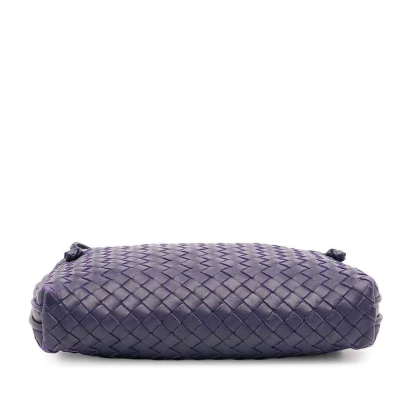 Bottega Veneta Nappa Intrecciato Nodini Crossbody Purple Leather Good condition - Inside View