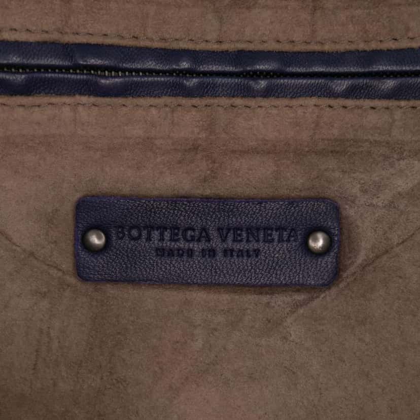 Bottega Veneta Nappa Intrecciato Nodini Crossbody Purple Leather Good condition - Box View