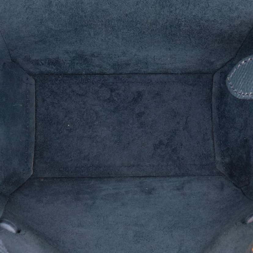 Celine Pico Grained Calfskin Belt Bag Blue Leather Good condition - Model View