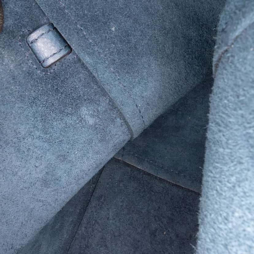 Celine Pico Grained Calfskin Belt Bag Blue Leather Good condition - Box View