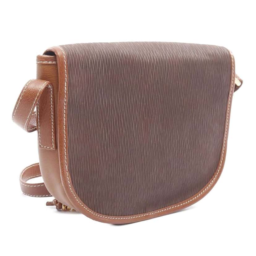 Loewe Leather Velasquez Twist Crossbody Brown Leather Good condition - Back View