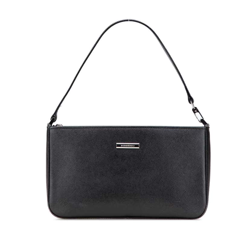 Burberry Leather Shoulder Bag Black Leather Good condition - Front View