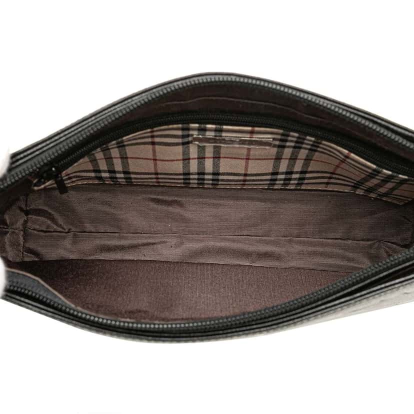 Burberry Leather Shoulder Bag Black Leather Good condition - Model View