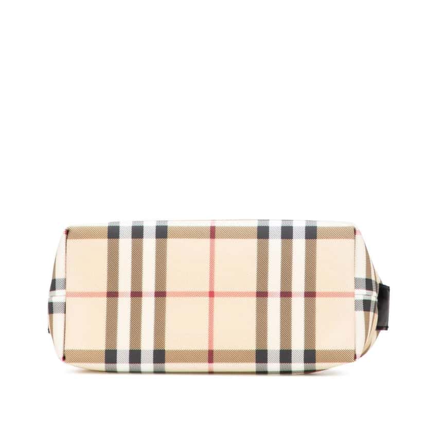 Burberry Mini House Check Coated Canvas Handbag Brown Canvas Good condition - Inside View