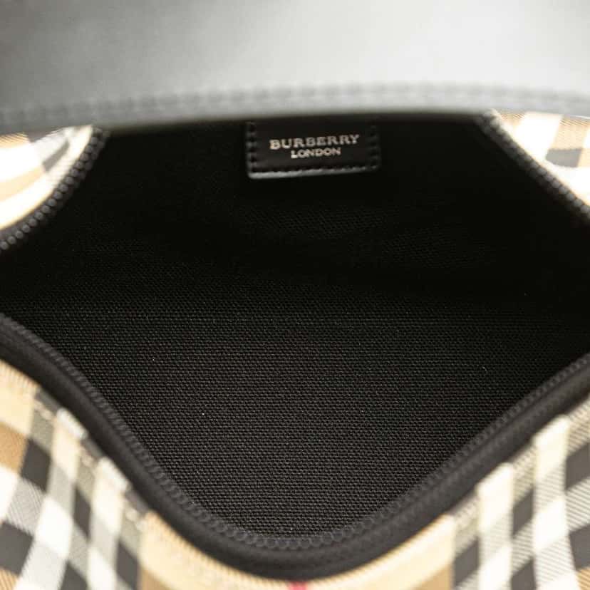 Burberry Mini House Check Coated Canvas Handbag Brown Canvas Good condition - Model View