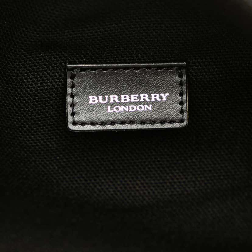 Burberry Mini House Check Coated Canvas Handbag Brown Canvas Good condition - Box View