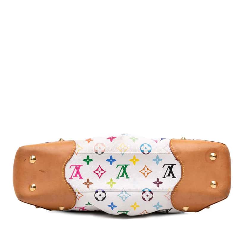 Louis Vuitton Monogram Multicolore Judy MM White Canvas Good condition - Inside View