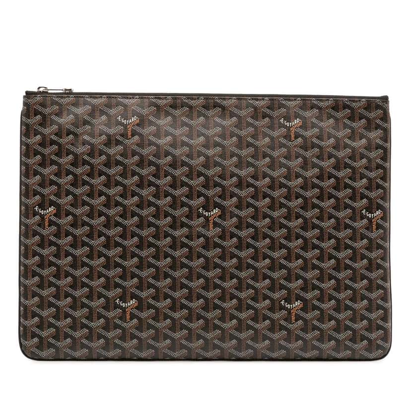 Goyard Goyardine Senat GM Black Canvas Good condition - Front View