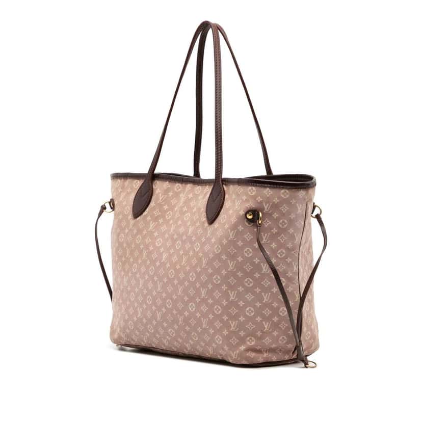 Louis Vuitton Monogram Idylle Neverfull MM Pink Canvas Good condition - Back View