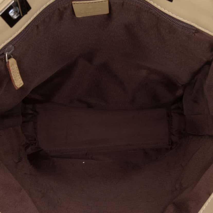 Gucci GG Canvas Web Tote Brown Canvas Good condition - Model View